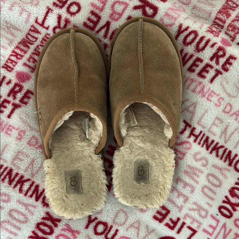 UGG Brown Suede Slippers